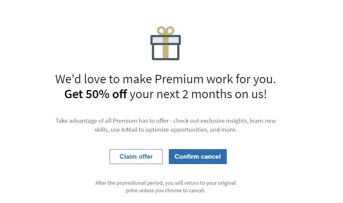 免費試用 LinkedIn Premium